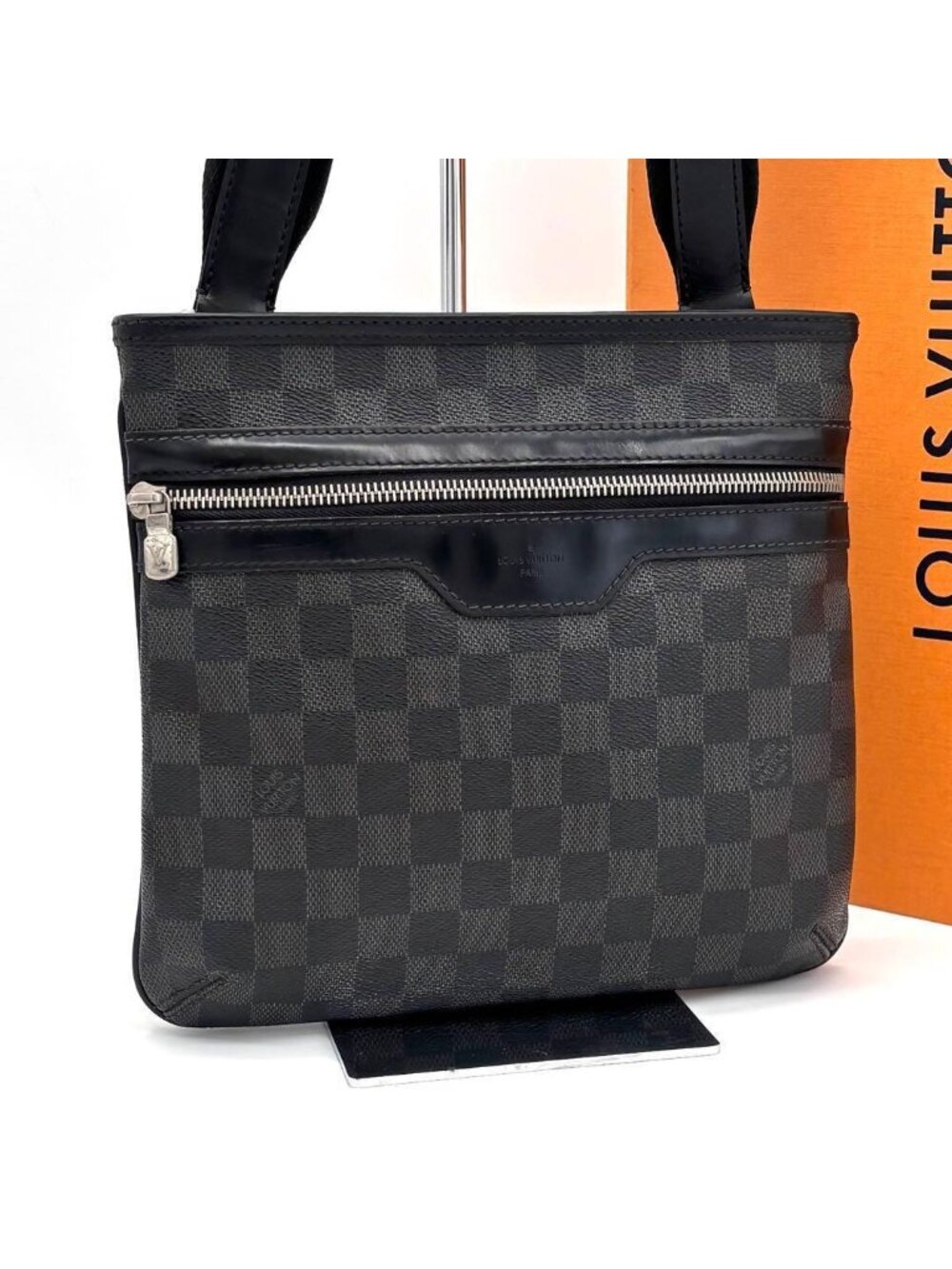 Louis Vuitton Damier Graphite Thomas Shoulder Bag Gray